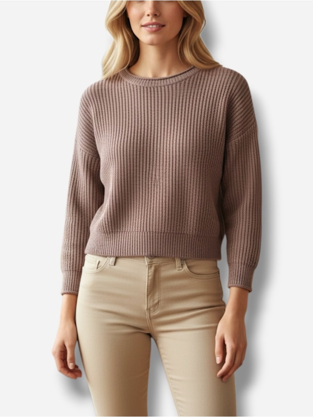 🌸Maddie🌸 Distressed Ribbed Sweater Top Size Medium